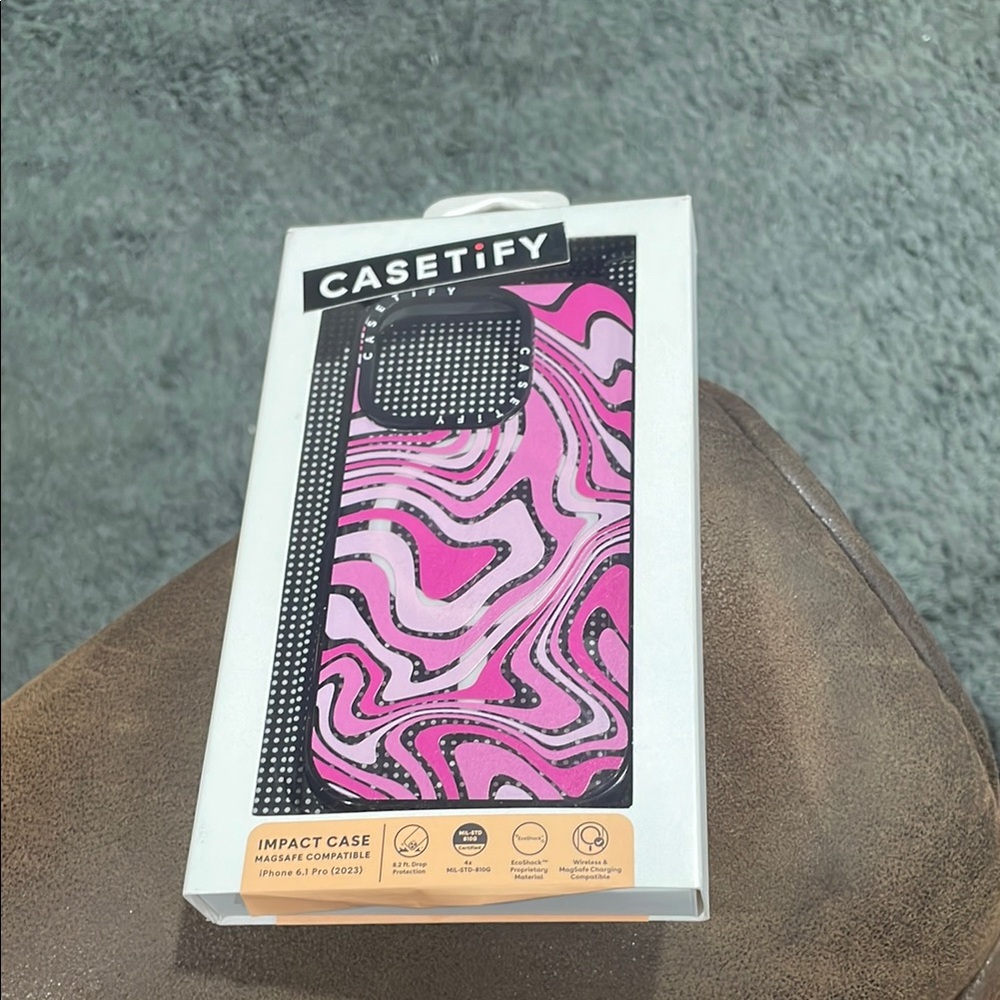 Casetify Pink Impact Case for iPhone 14 Pro